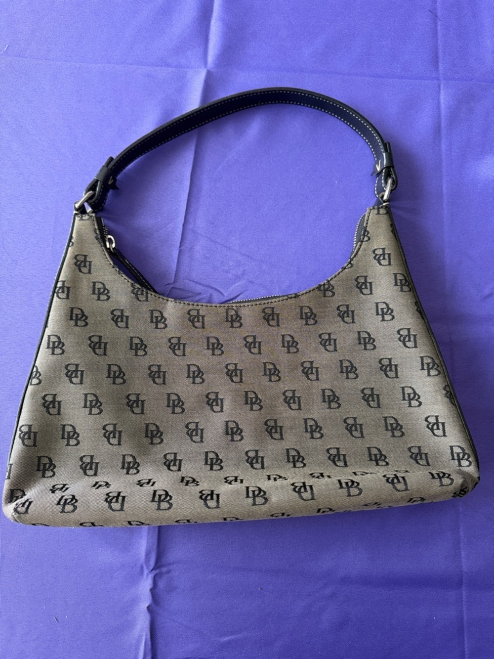 Dooney Bourke Signature Vintage Black Mini Bucket Bag